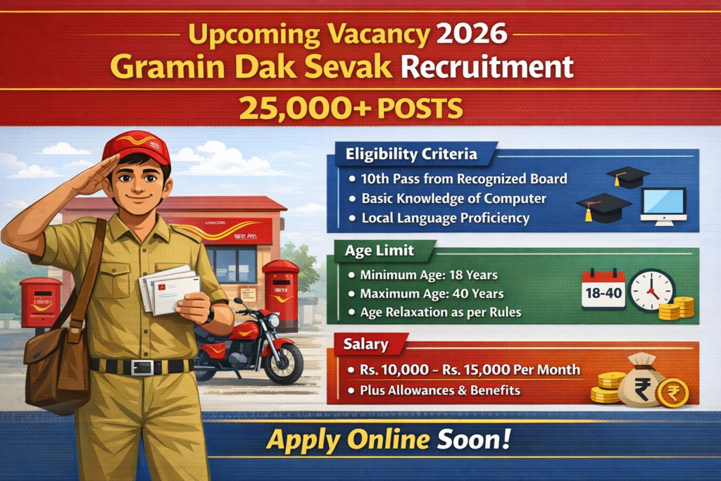 GRAMIN DAK SEVAK RECRUITMENT 2026